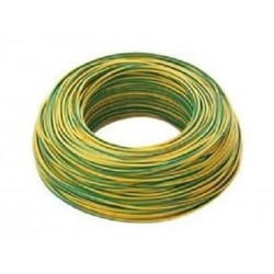 CABLE 1.5 JAUNE VERT 100M